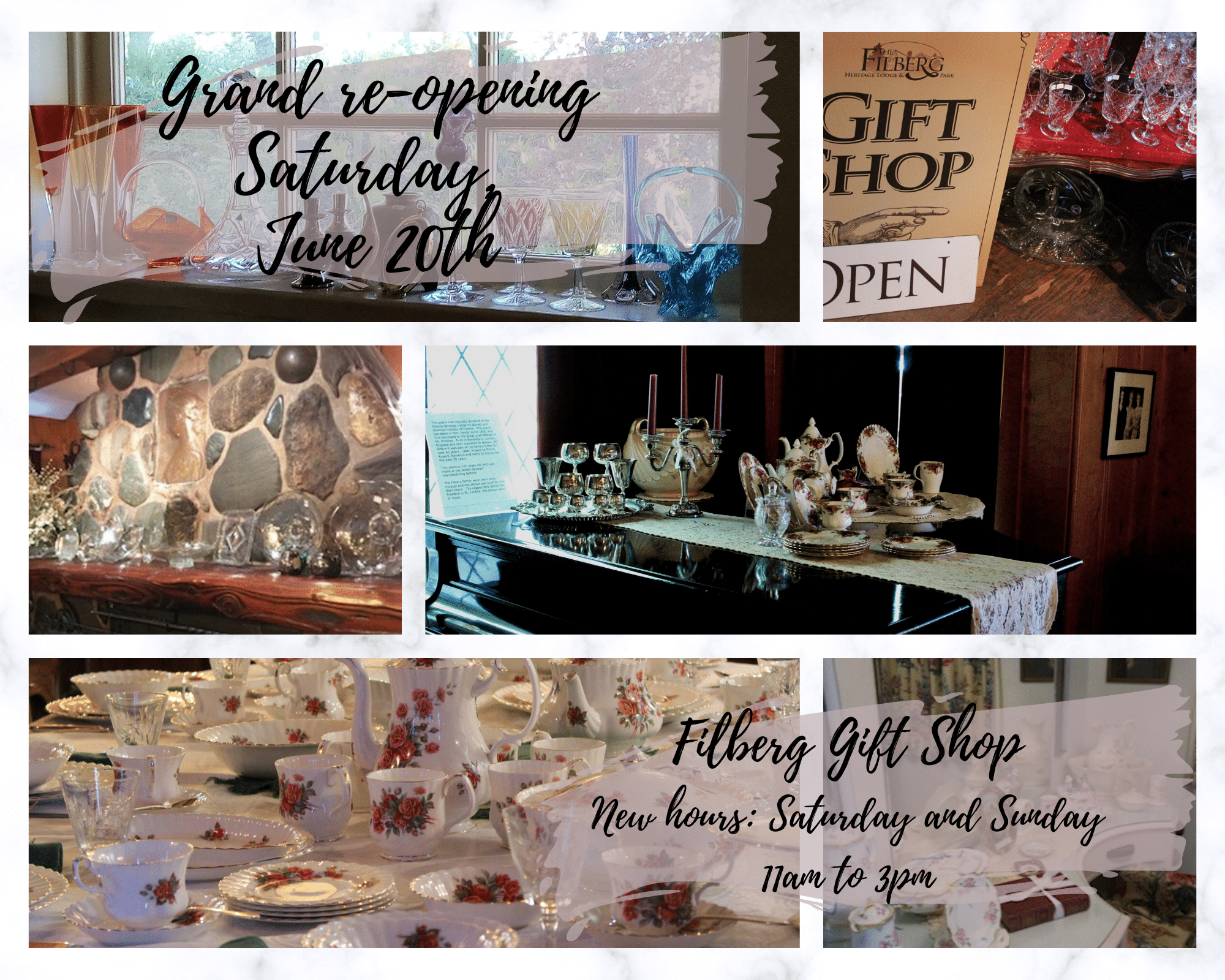 Filber Gift Shop Re-opening